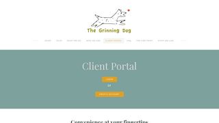 
                            9. Client Portal - The Grinning Dog