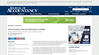 
                            10. Client Portals: A Secure Alternative to E-Mail - Journal of Accountancy