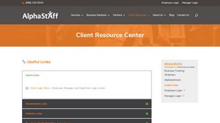 
                            3. Client Resource Center - Outsource HR Solutions | AlphaStaff ...