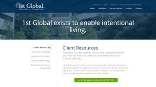 
                            3. Client Resources | 1st Global