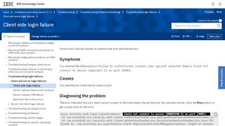
                            6. Client side login failure - ibm.com