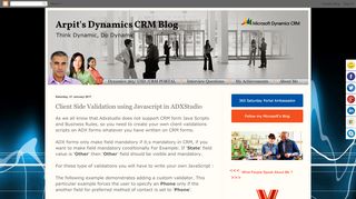 
                            9. Client Side Validation using Javascript in ADXStudio - Arpit's ...