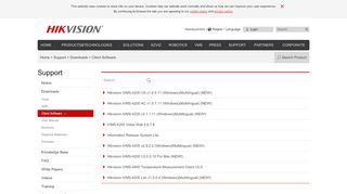 
                            7. Client Software - Download - Hikvision