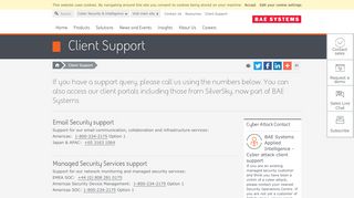 
                            2. Client Support | BAE Systems