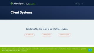 
                            2. Client Systems | Allscripts | Changing what's possible in healthcare