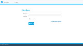 
                            9. ClientZone - Log in