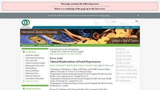 
                            9. Clinical Manifestations of Portal Hypertension - Hindawi