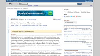 
                            5. Clinical Manifestations of Portal Hypertension - NCBI