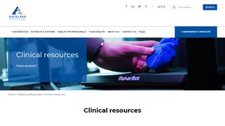 
                            4. Clinical resources | Auckland District Health Board