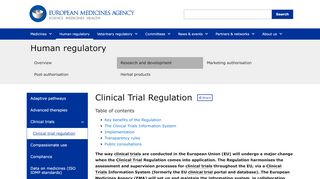 
                            2. Clinical Trial Regulation - European Medicines Agency -