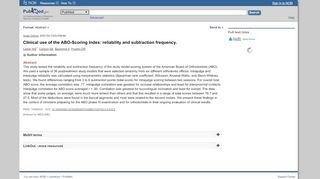 
                            8. Clinical use of the ABO-Scoring Index: reliability and subtraction ...