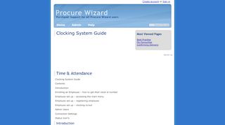 
                            5. Clocking System Guide - Procure Wizard