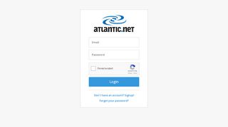 
                            9. Cloud by Atlantic.Net - Login