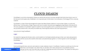 
                            2. Cloud Deakin - Successful University Study