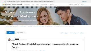 
                            4. Cloud Partner Portal documentation is now availabl ...