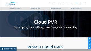 
                            9. Cloud PVR - broadpeak