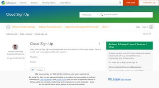 
                            1. Cloud Sign Up | Alfresco Community