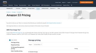 
                            4. Cloud Storage Pricing | S3 Pricing by Region | Amazon ...