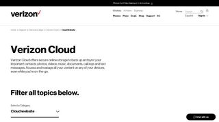 
                            4. Cloud Website - Verizon Wireless