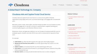 
                            9. Cloudessa AAA and Captive Portal Cloud Service | Cloudessa