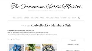 
                            5. Club eBooks – Members Only – The Ornament Girl's Market