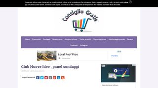 
                            7. Club Nuove Idee , panel sondaggi | Consiglio gratis