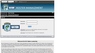 
                            10. Club Roster Management - Bassmaster - BASS Nation Roster ...