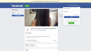 
                            2. Clube De Compras Accontece Cosméticos - Facebook