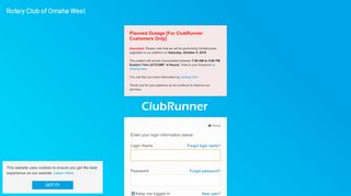 
                            3. ClubRunner Azure Login Page