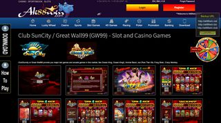 
                            3. ClubSuncity/Great Wall 99 (GW99)| Slot Games | Casino Games