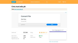 
                            7. Cms.nust.edu.pk: Index Page - Easy Counter