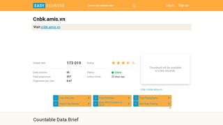 
                            6. Cnbk.amis.vn: AMIS.VN - Login - easycounter.com