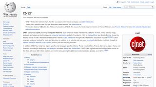 
                            7. CNET - Wikipedia