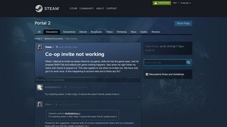 
                            1. Co-op invite not working :: Portal 2 General Discussions