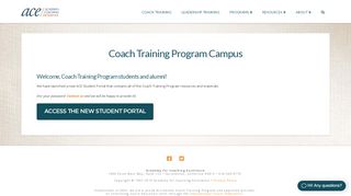 
                            5. Coach Training Program Campus - Academy for Coaching ...