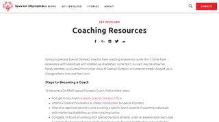 
                            5. Coaching Resources - Special Olympics