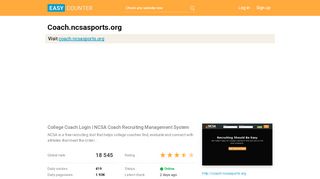 
                            8. Coach.ncsasports.org: College Coach Login | NCSA …