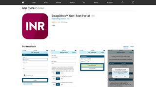 
                            8. CoagClinic™ Self-Test Portal on the App Store