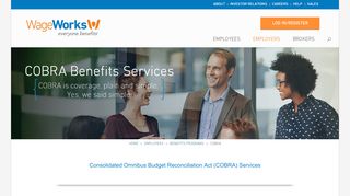 
                            10. COBRA Benefits Services & Administration - wageworks.com