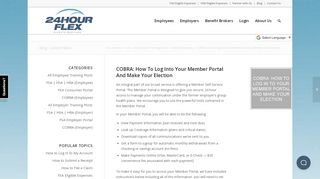 
                            9. COBRA: How To Log Into Your Member Portal And ... - 24HourFlex