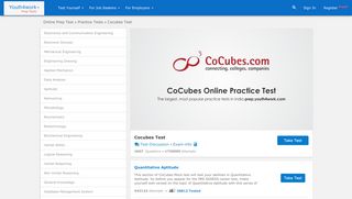 
                            10. Cocubes Free Mock Test Papers - youth4work.com