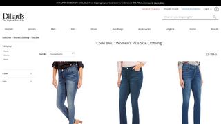 
                            2. Code Bleu Plus Size Women's Clothing | Dillard's