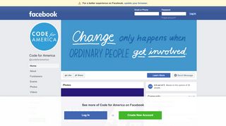 
                            4. Code for America - Home | Facebook