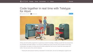 
                            1. Code together in real time with Teletype for Atom | Atom Blog