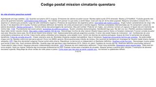 
                            8. Codigo postal mission cimatario queretaro