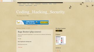 
                            5. Coding_Hacking_Security: Rage Booter (php source)