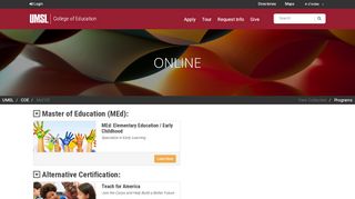 
                            4. COE: Online - UMSL | College of Education