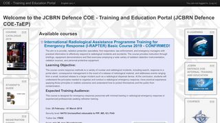 
                            3. COE - Training and Education Portal: How to enrol into a course