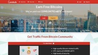 
                            9. CoinBulb | Earn Bitcoin - Bitcoin Advertising - …