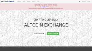 
                            9. CoinExchange.io - Crypto Currency Altcoin Exchange